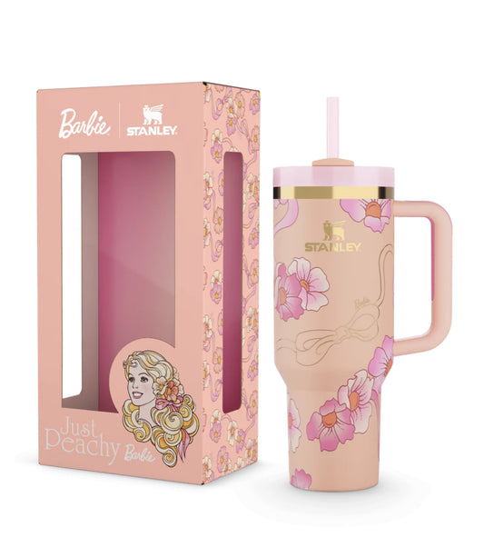 The Barbie x Stanley ’80s Peaches ’N Cream Quencher | 40 OZ