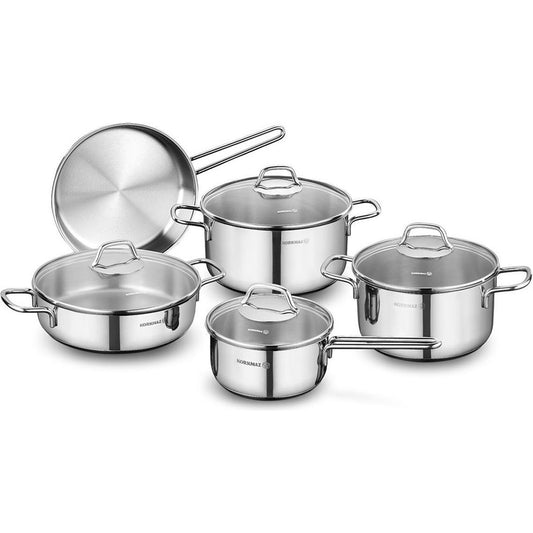 KORKMAZ PERLA Cookware Set 9 Pcs - TDL HOUSEHOLD