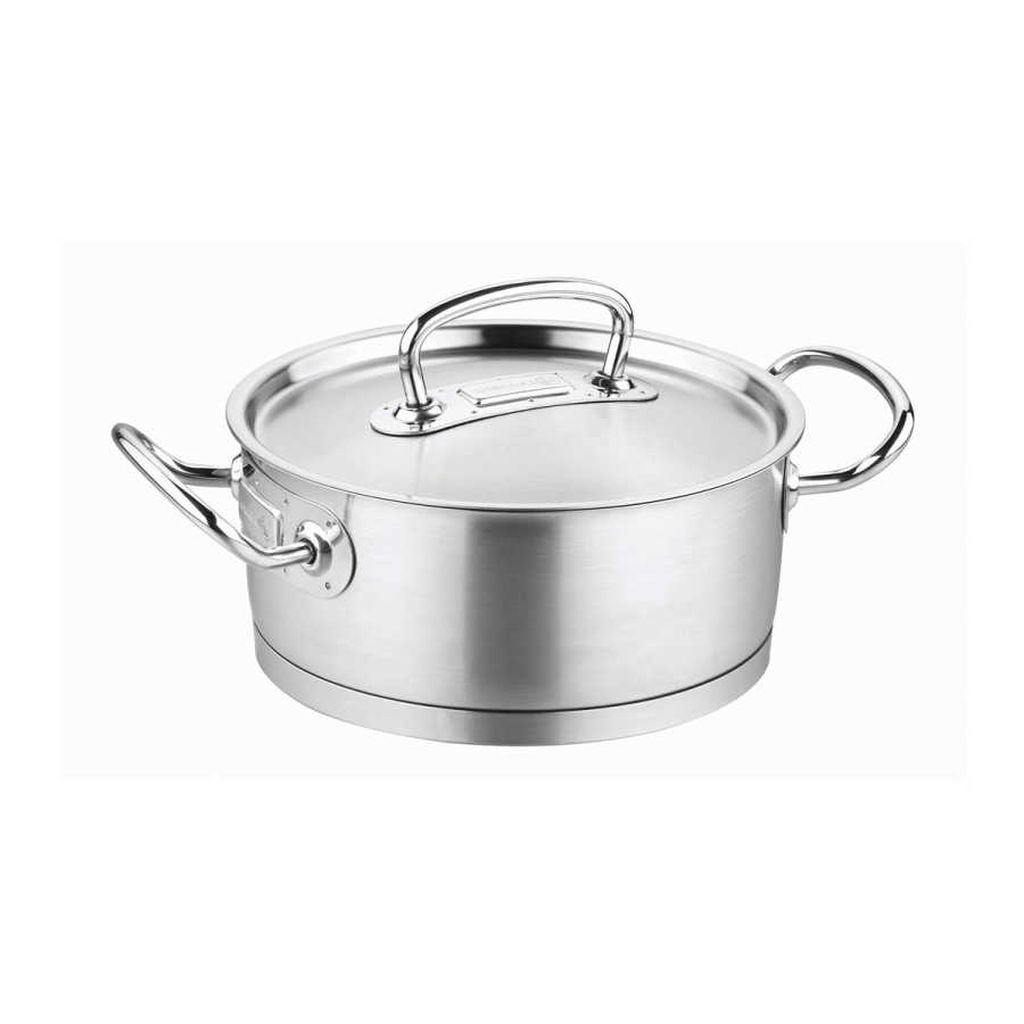 KORKMAZ Low Casserole 20 x 9 cm (2.8 Liters) “Proline” - TDL HOUSEHOLD