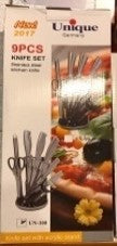 UNIQUE GERMANY 9 PCS KNIFE SET