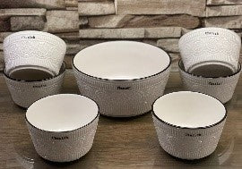 CHEERISH PROCELAIN 7 PCS SOUP SET - TDL HOUSEHOLD