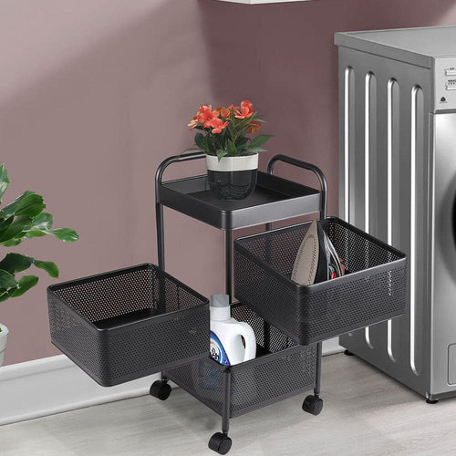 Vegetable Square Storage Trolly 3 Step - TDL HOUSEHOLD