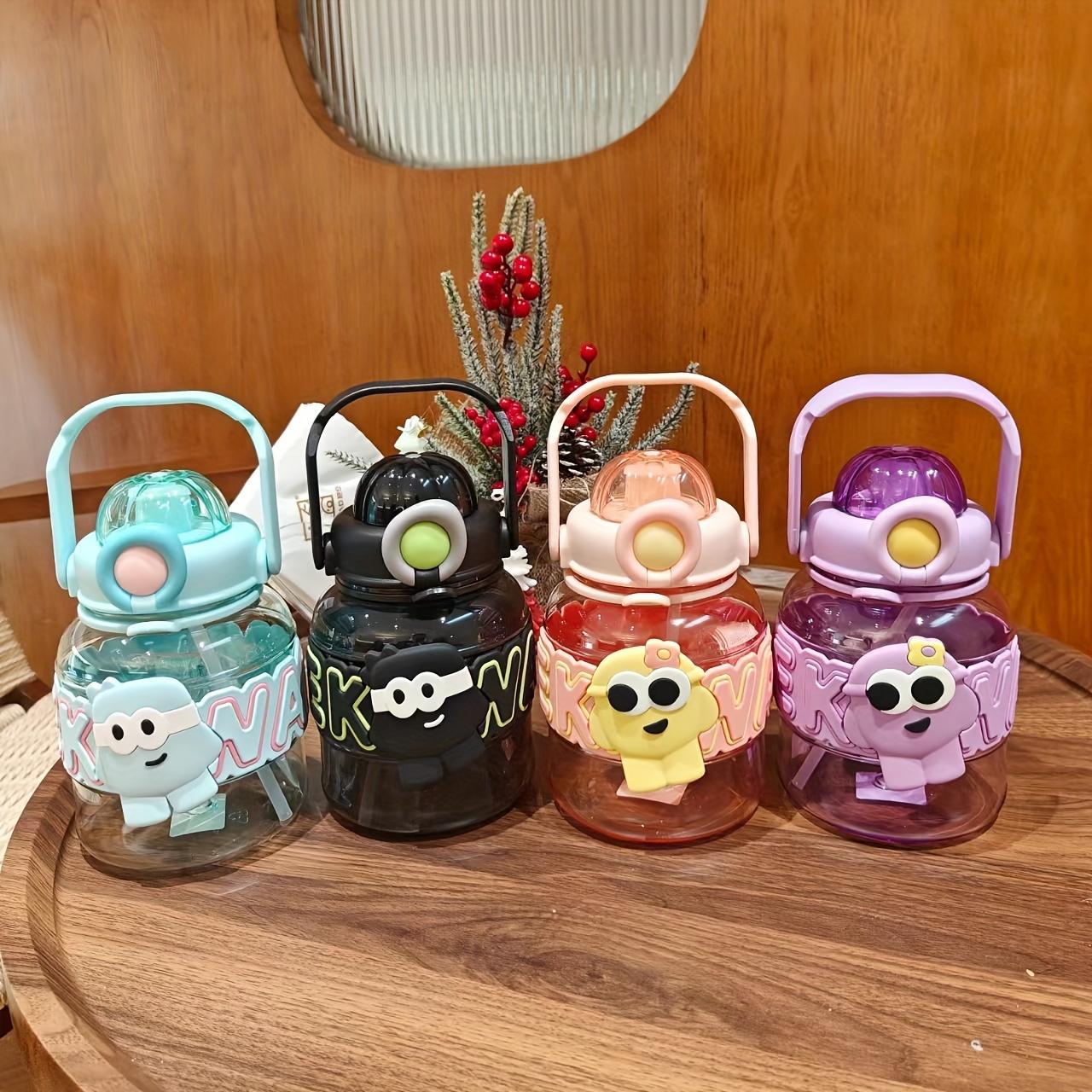 Plastic Straw Cup, Portable Water Bottle