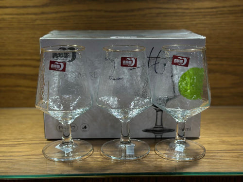 Lining Clear Wine Glasses