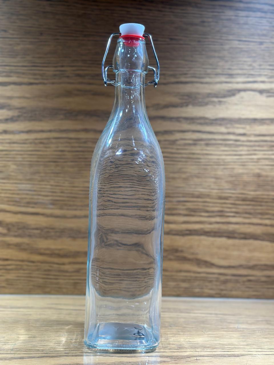 Transparent  Crip Glass Bottles 1000 ML - TDL HOUSEHOLD