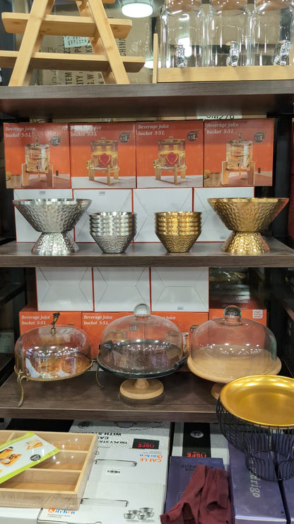 Hammered Metal Serving Bowls – Small & Large