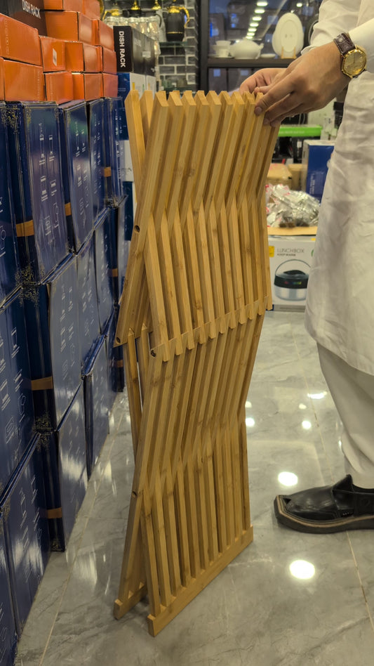 Foldable Wooden X-Frame Chair – Compact & Stylish Seating