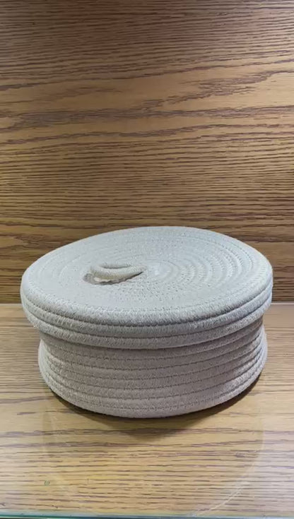Roti Storage Woven Basket with Lid 🧺