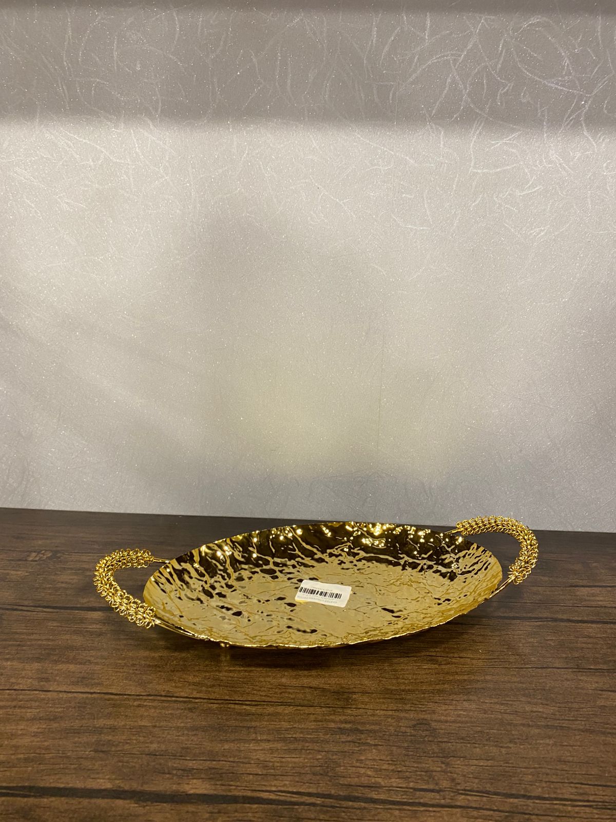 Luxury Gold & Silver Textured Serving Tray Set – 3 Unique Designs - TDL HOUSEHOLD