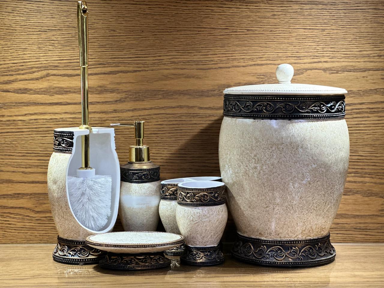 FIBER BATHROOM  6 PCS SET