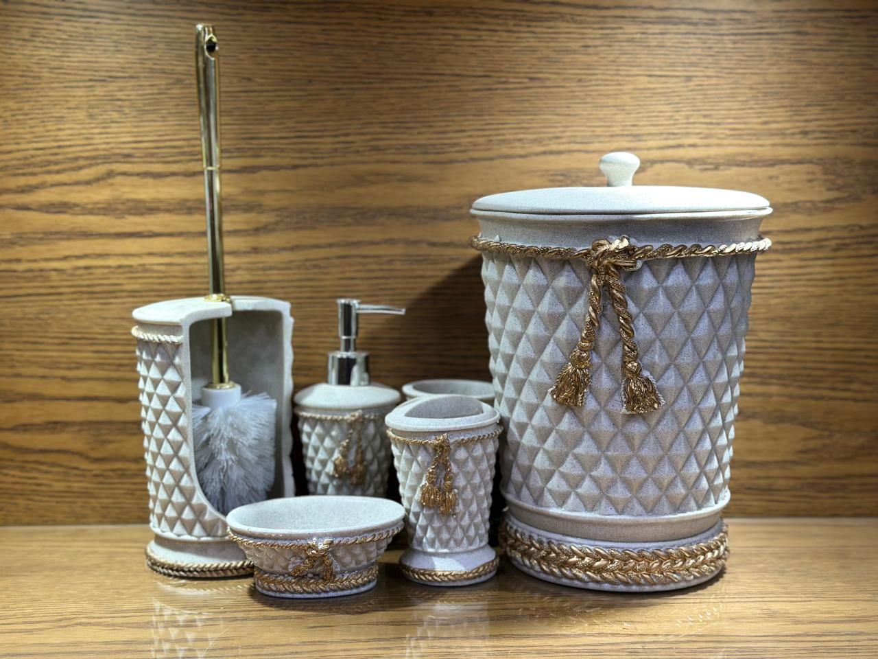 FIBER BATHROOM  6 PCS SET