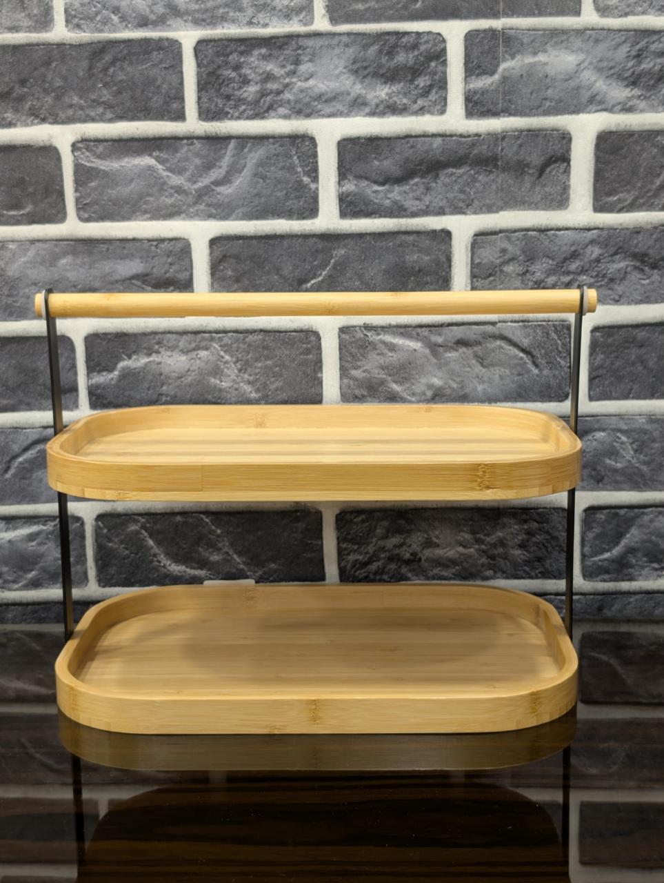 3-Tier & 2-Tier Bamboo Serving & Display Stand - TDL HOUSEHOLD