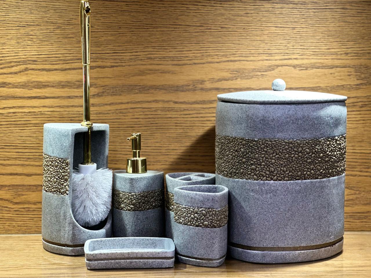 FIBER BATHROOM  6 PCS SET