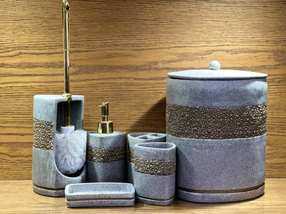 FIBER BATHROOM  6 PCS SET