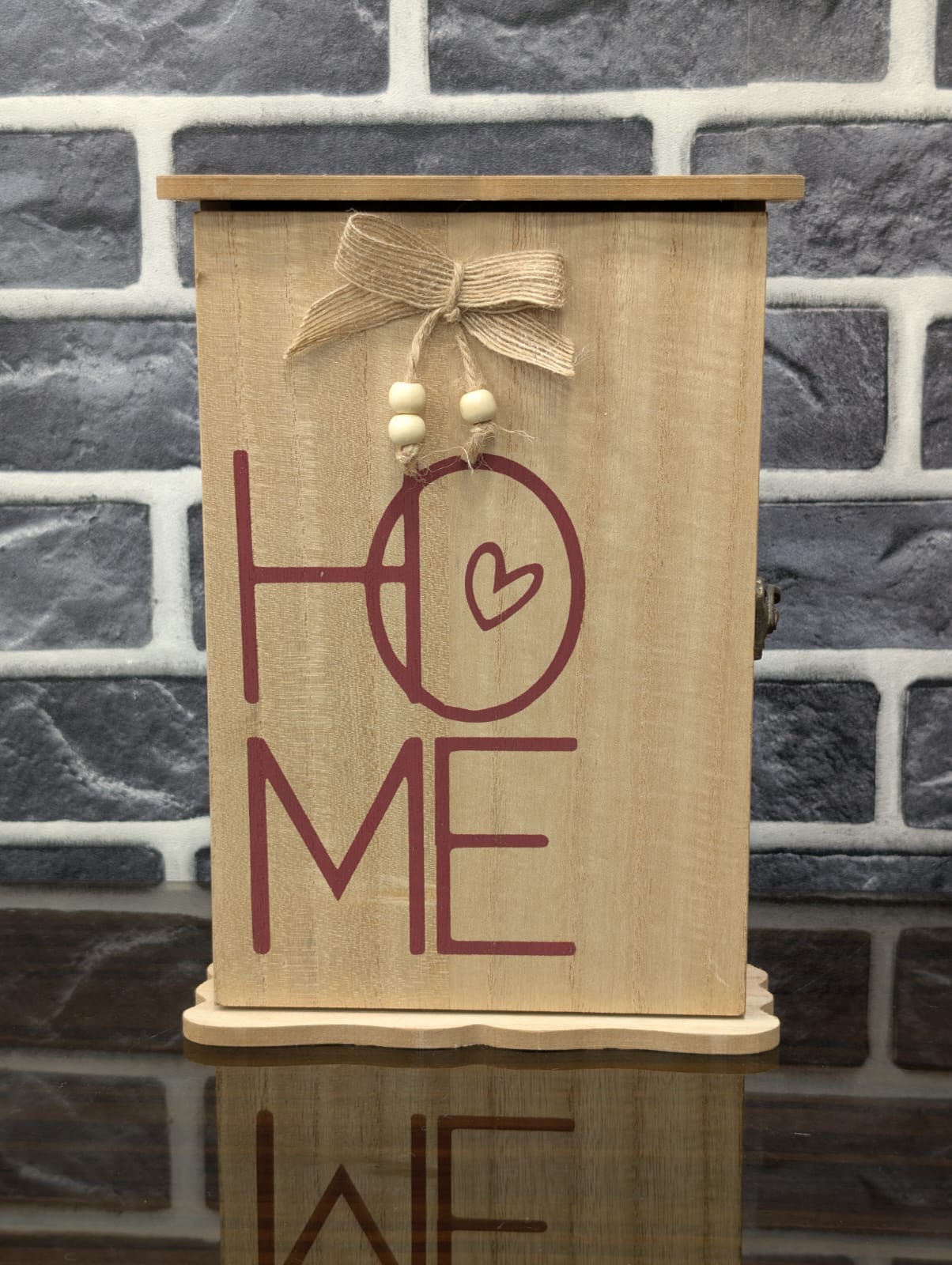 Wooden Home Key Holder Box – Decorative Wall-Mounted Key Cabinet