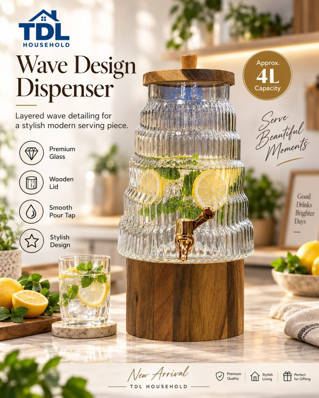 Wave Design Dispenser - Approx. 4L